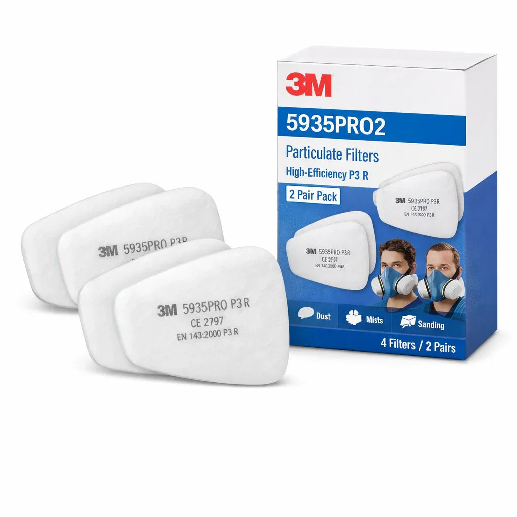 3M 5935PRO2 High-Efficiency Particulate Filter for Respirators (2-Pair Pack) - Gomix Brands Outlet
